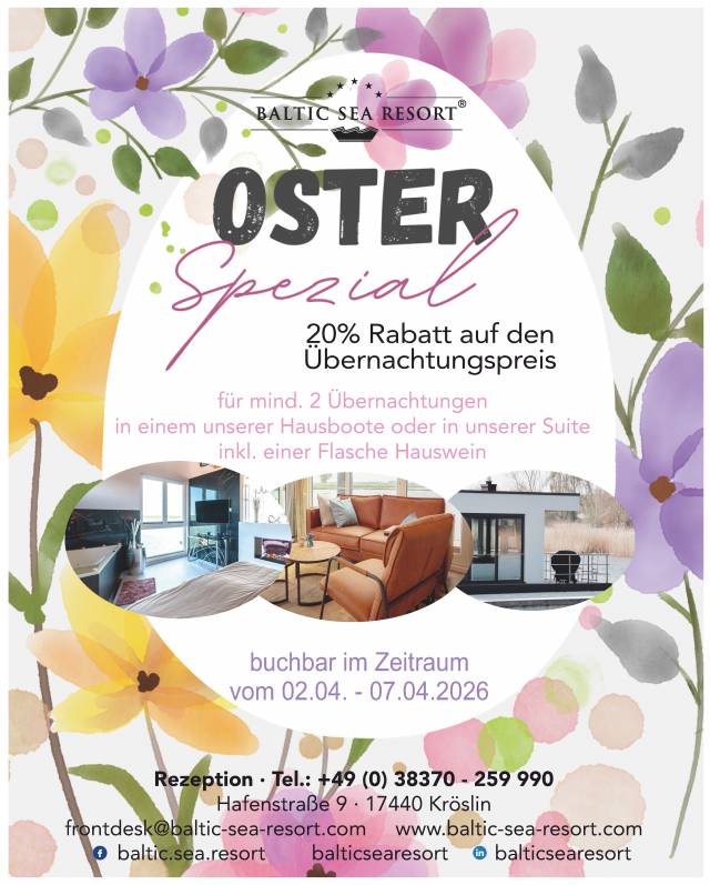 Jetzt *Vorteile* sichern - BALTIC SEA RESORT®