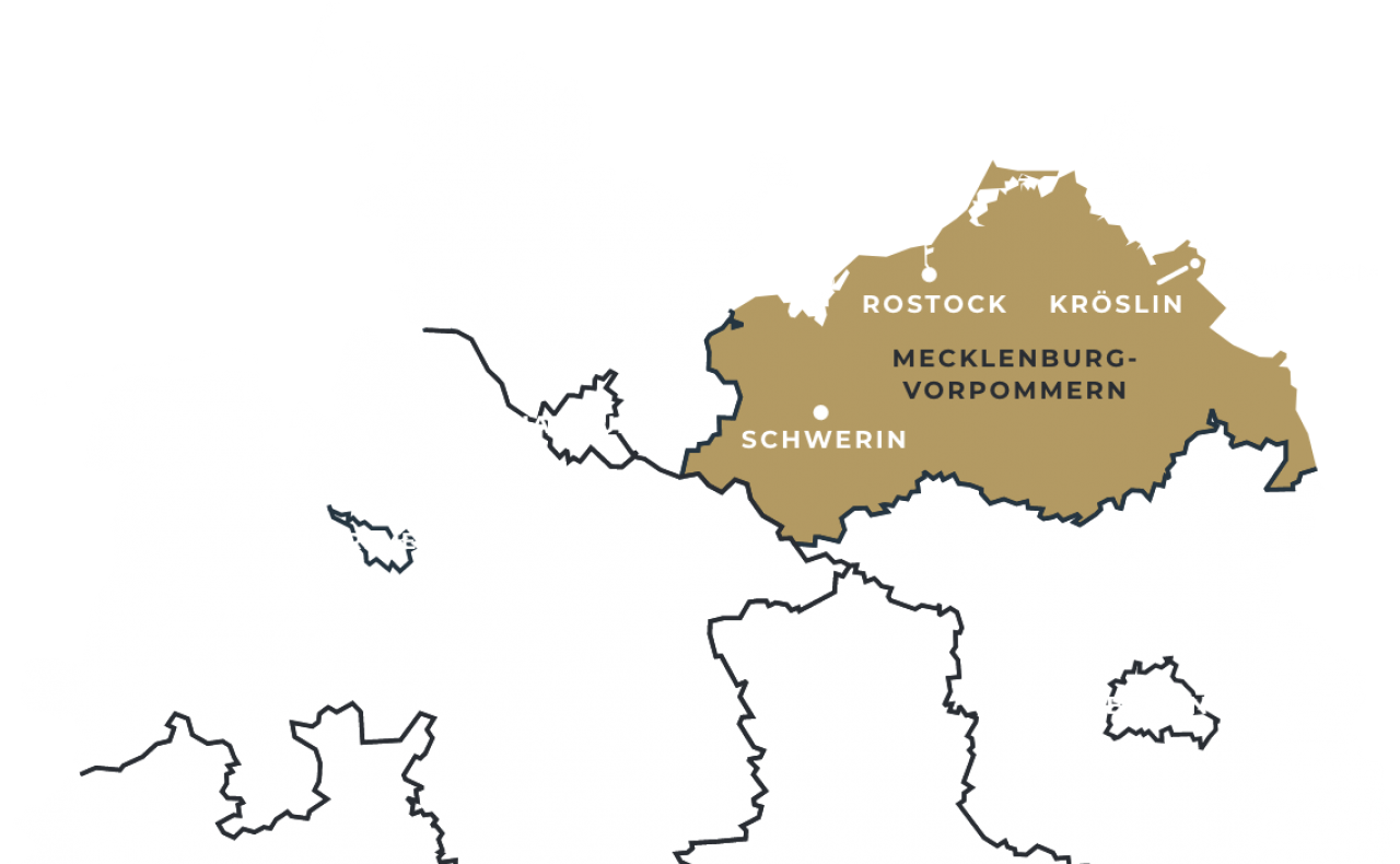 Karte Mecklenburg-Vorpommern Kröslin