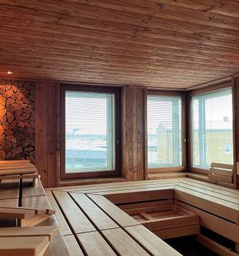 Finnische Sauna mit Ausblick