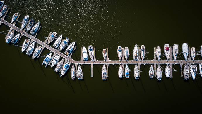 Anlegestelle für Yachten und Boote in Marina Kröslin