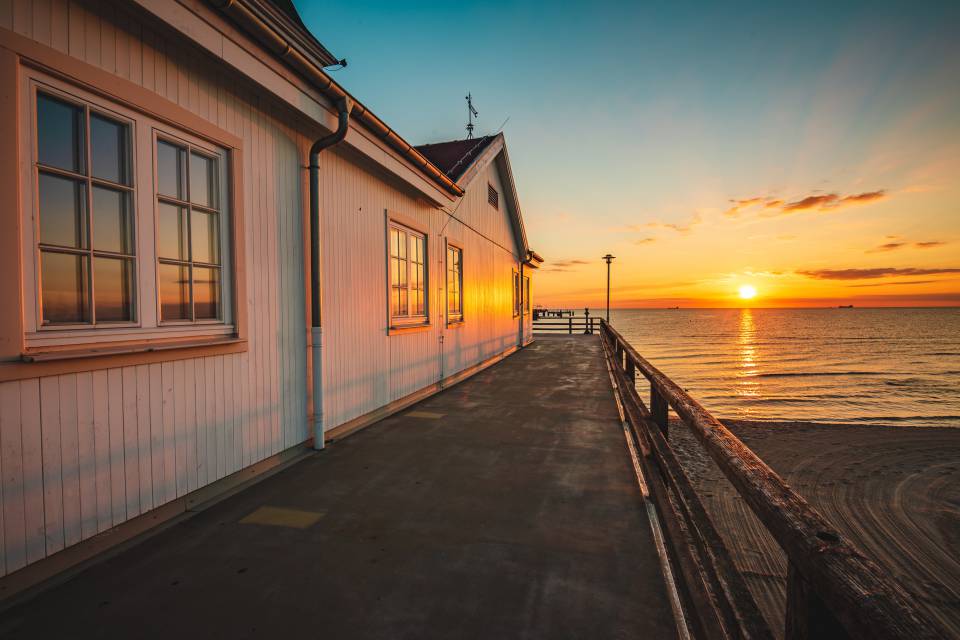 Sonnenuntergang über dem Meer