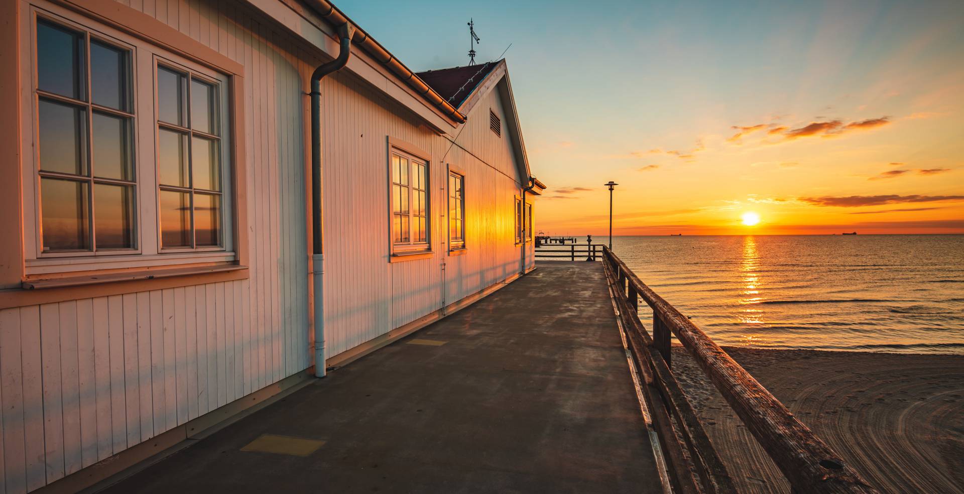 Sonnenuntergang über dem Meer